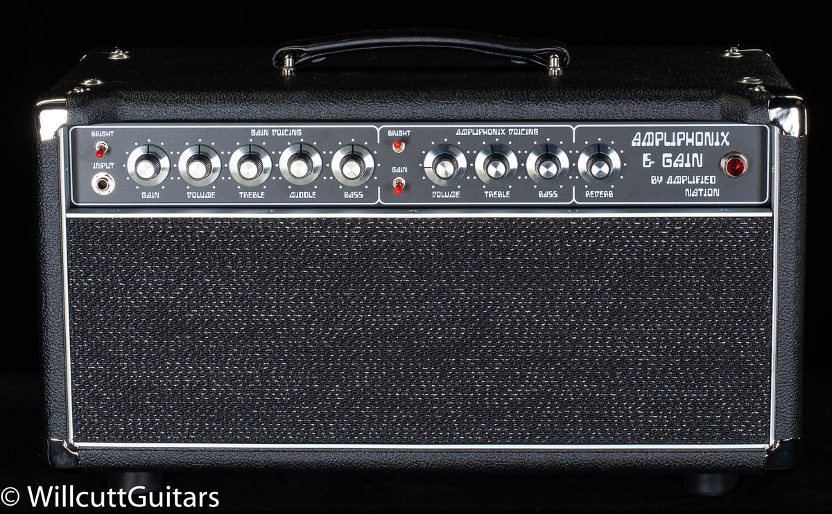 Amplified Nation Ampliphonix and Gain Head 50W EL34 Black Tolex / Sparkle Grille