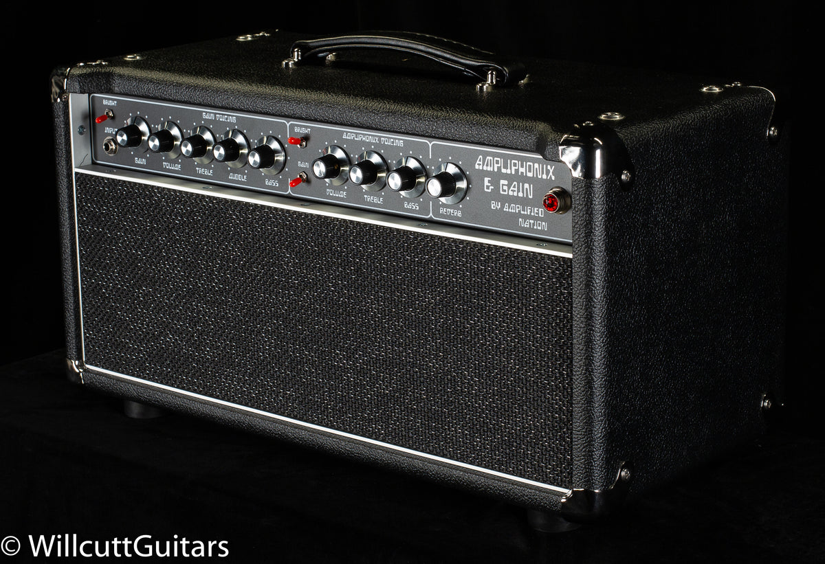 Amplified Nation Ampliphonix and Gain Head 50W EL34 Black Tolex / Sparkle Grille