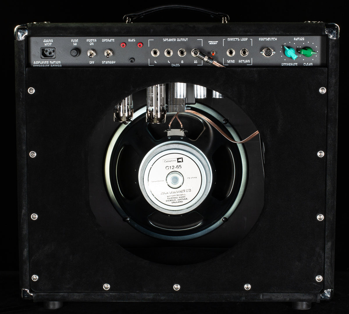 Amplified Nation Overdrive Reverb 50w 1x12 Combo Black Suede / Black Cloth