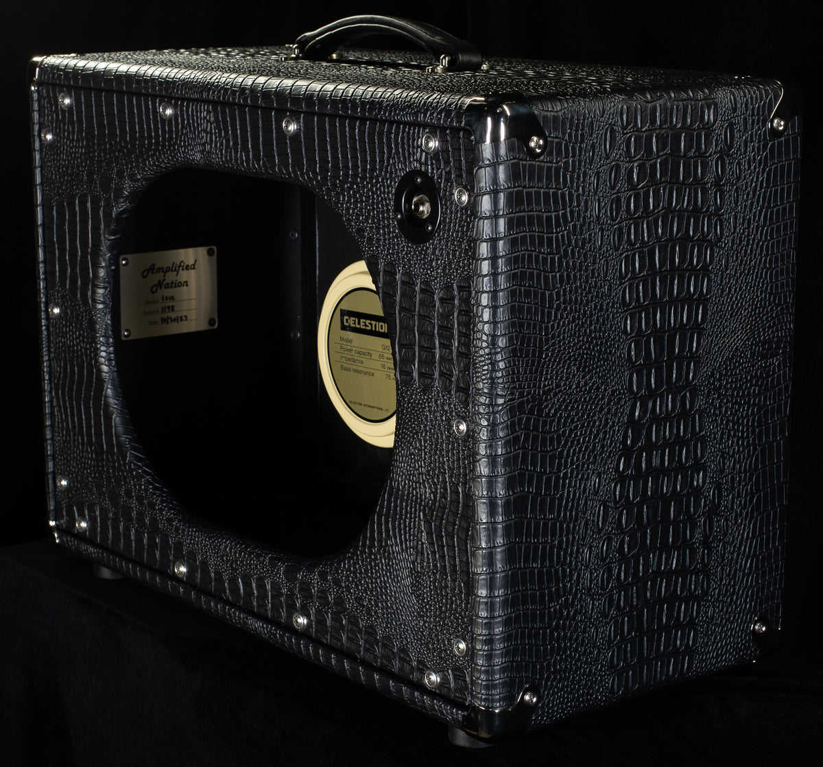 Amplified Nation 1x12 Cabinet Oversized Black Croc/ Sparkle
