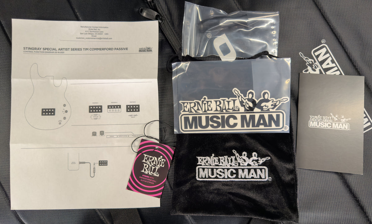 Ernie Ball Music Man StingRay Special Tim Commerford Passive Fight Night White (728)