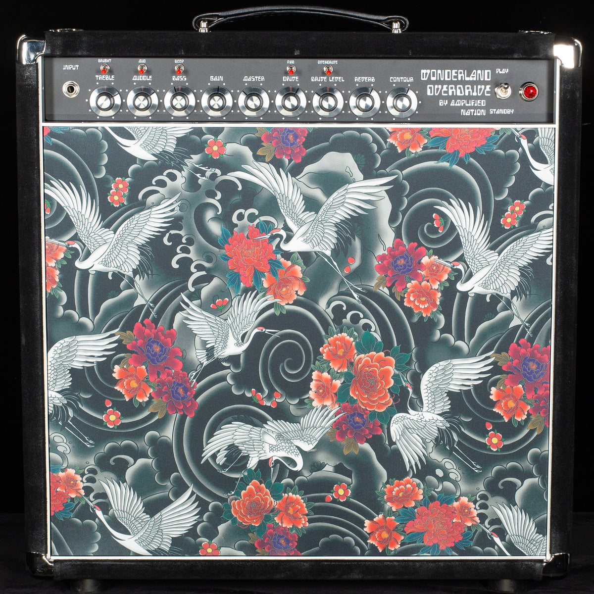 Amplified Nation Wonderland OD Combo 50W Black Suede "Japanese Cranes" (681)