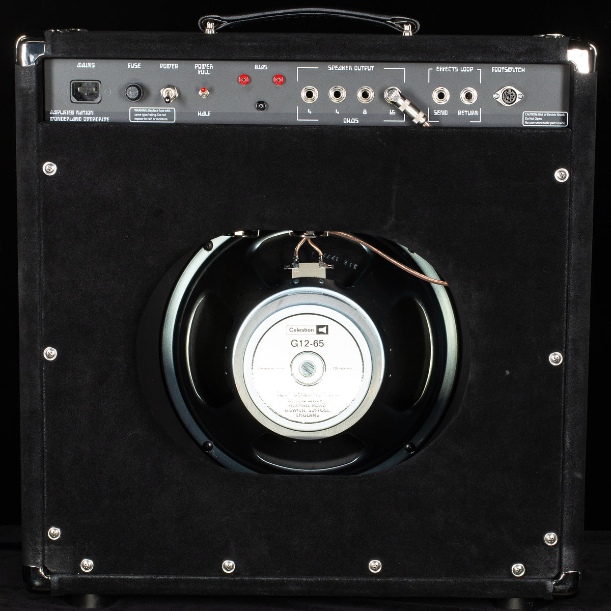 Amplified Nation Wonderland OD Combo 50W Black Suede "Japanese Cranes" (681)