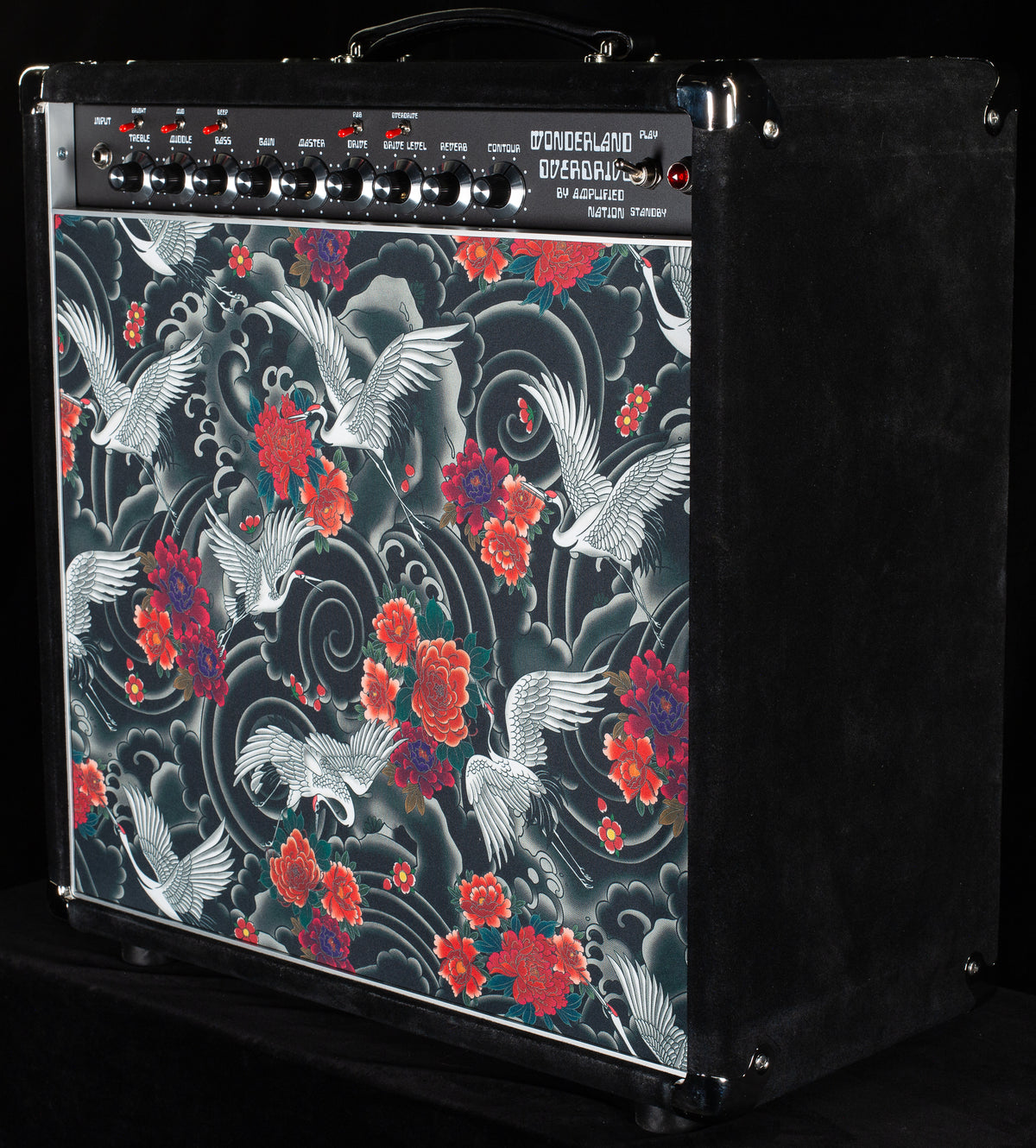 Amplified Nation Wonderland OD Combo 50W Black Suede "Japanese Cranes" (681)