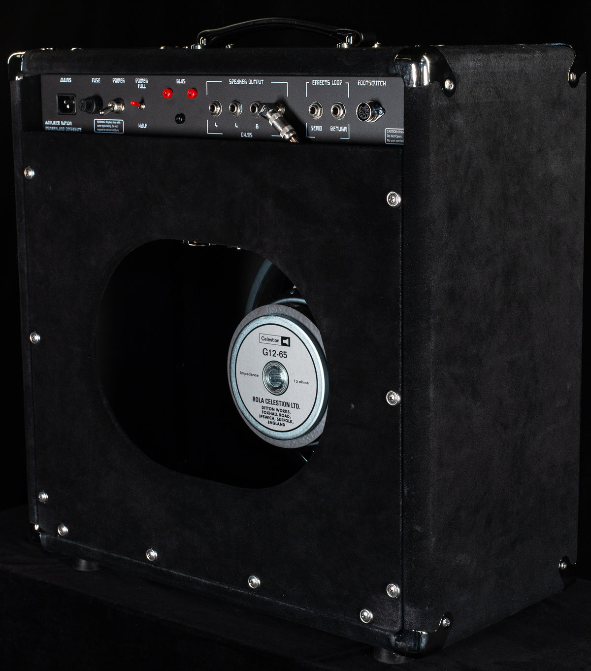 Amplified Nation Wonderland OD Combo 50W Black Suede "Japanese Cranes" (681)