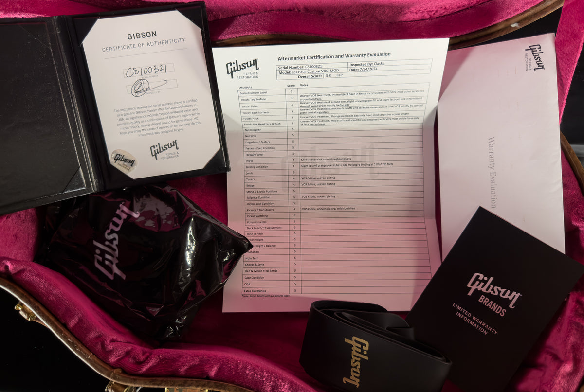 2024 Gibson Custom Les Paul Custom VOS MOD Shop