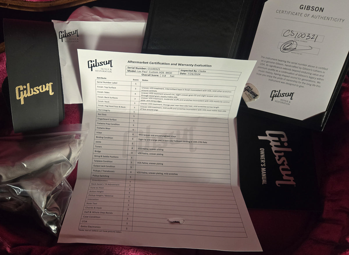 2024 Gibson Custom Les Paul Custom VOS MOD Shop