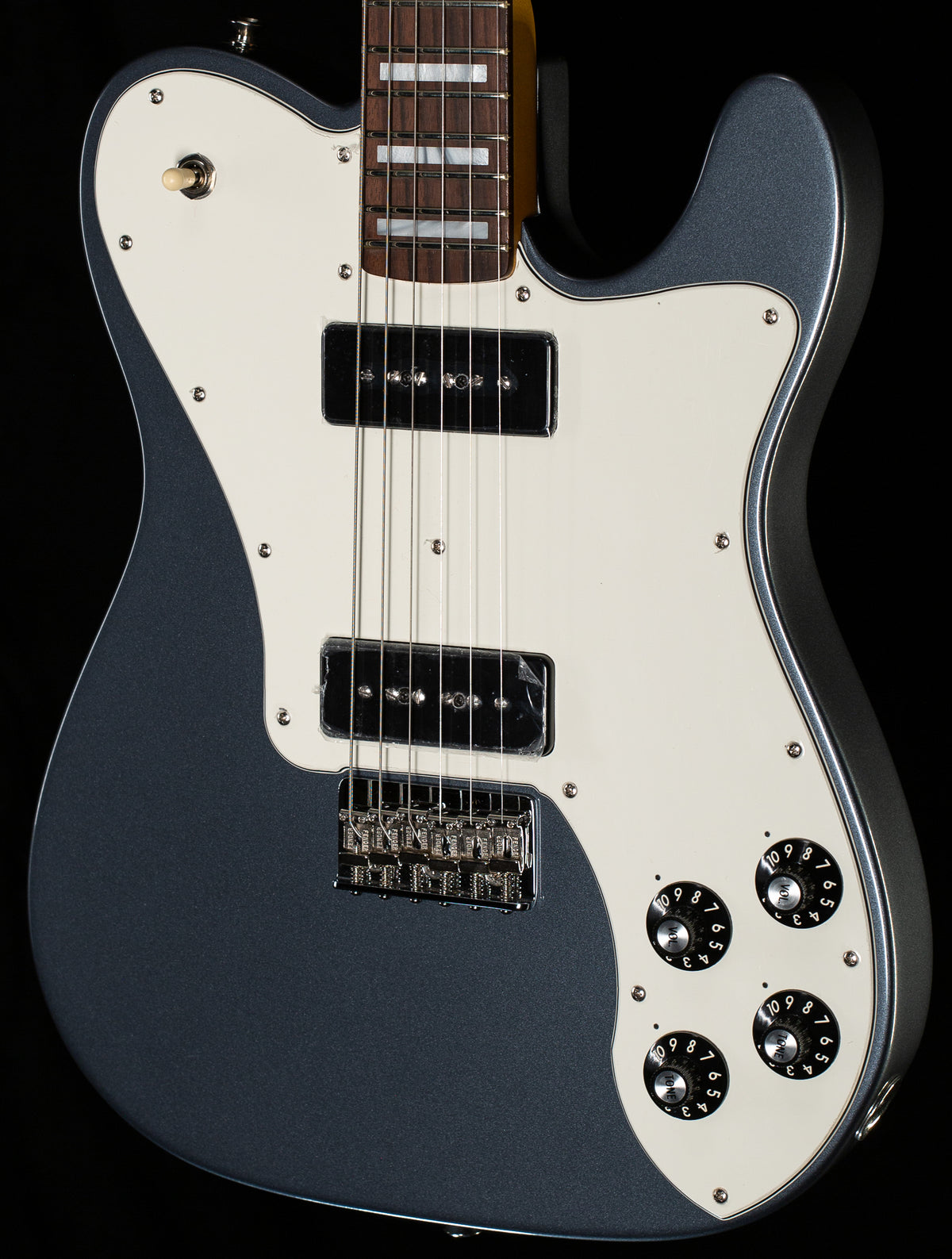 Fender Chris Shiflett Cleaver Telecaster Deluxe Rosewood Fingerboard Charcoal Frost Metallic (662)