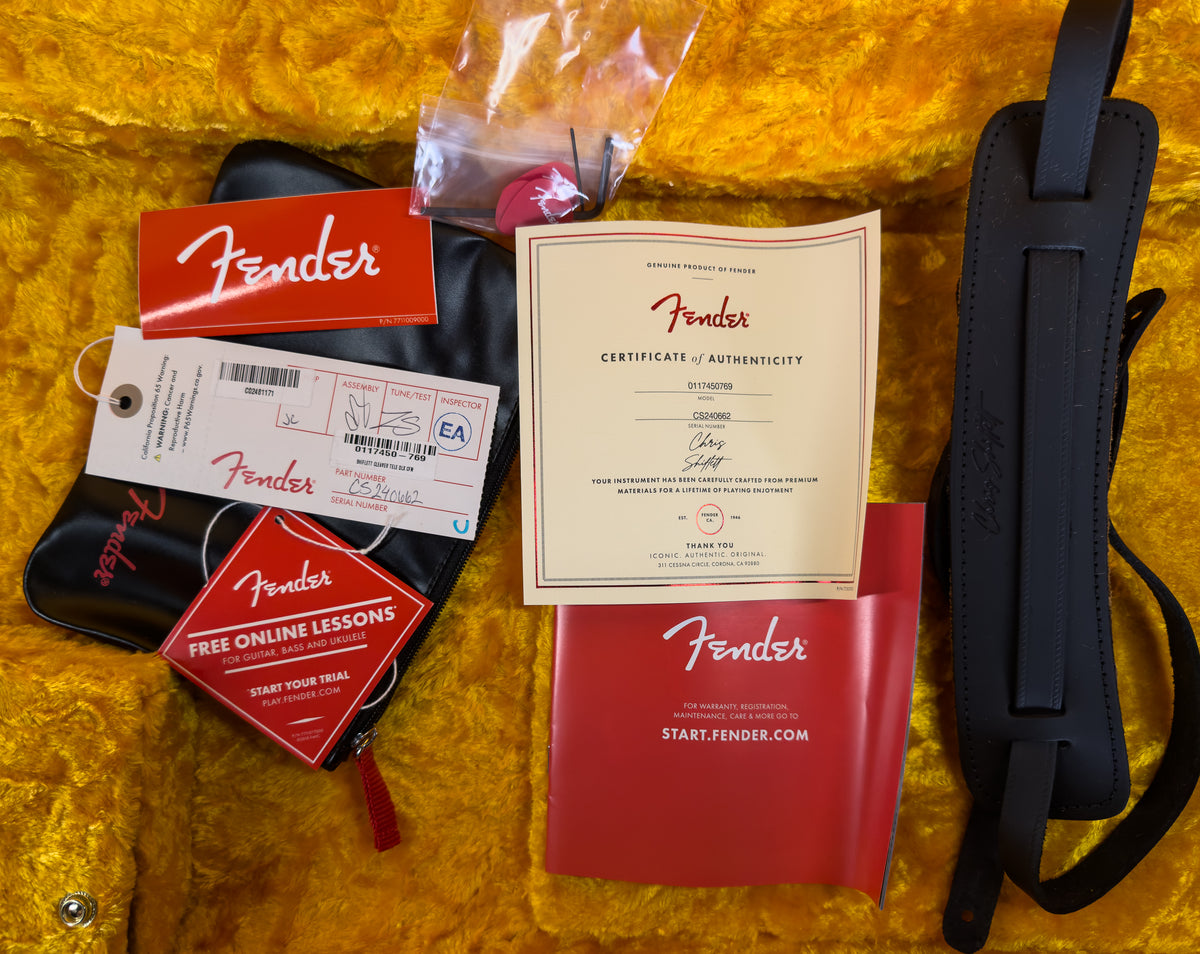 Fender Chris Shiflett Cleaver Telecaster Deluxe Rosewood Fingerboard Charcoal Frost Metallic (662)