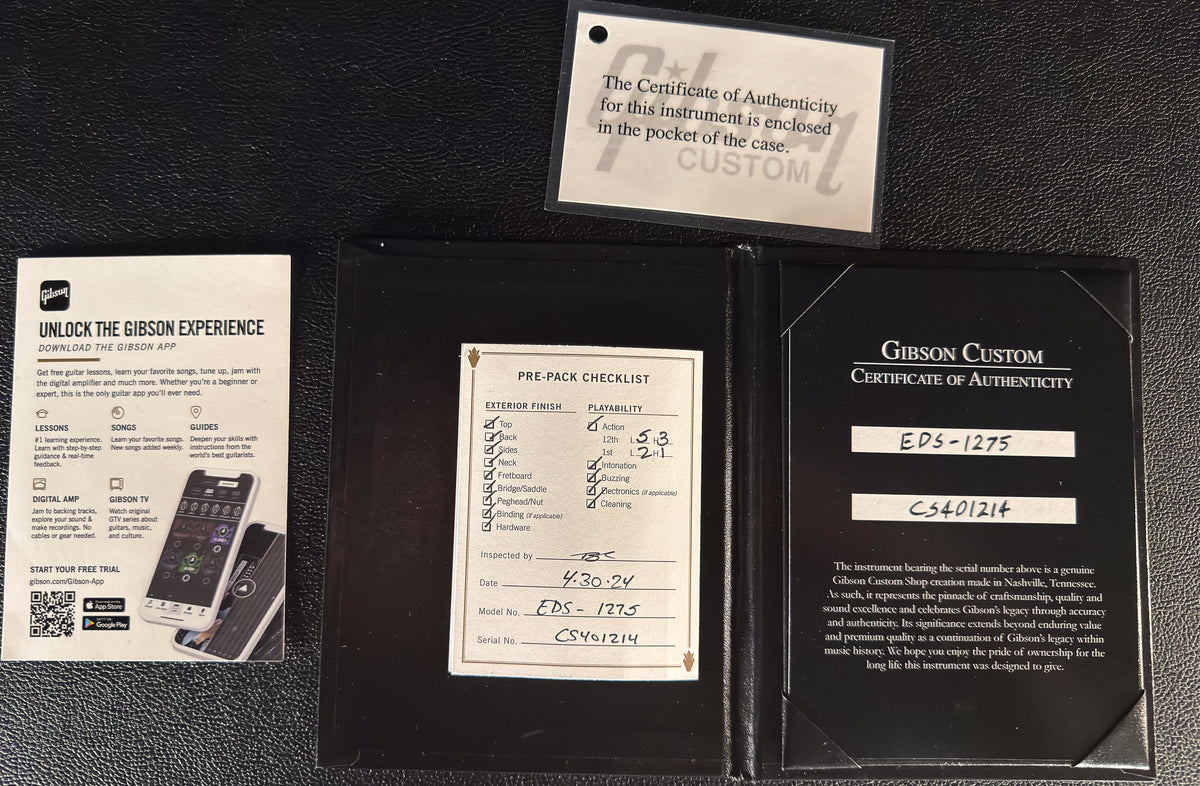 2024 Gibson Custom Shop EDS-1275 Double Neck Cherry Red