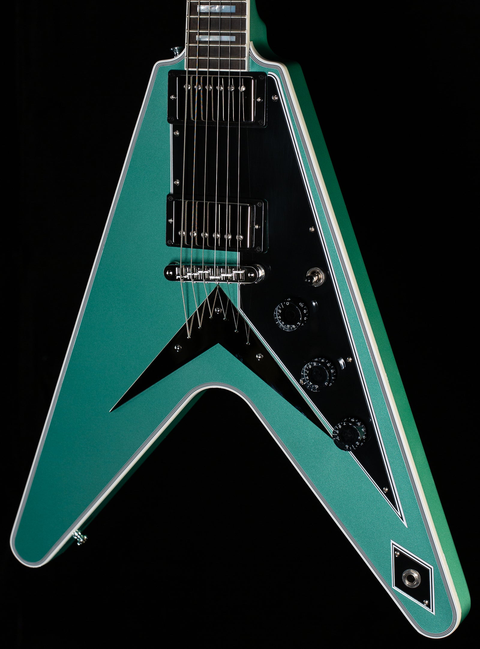 Gibson Custom Shop Willcutt Exclusive Flying V Custom Inverness Green Gloss