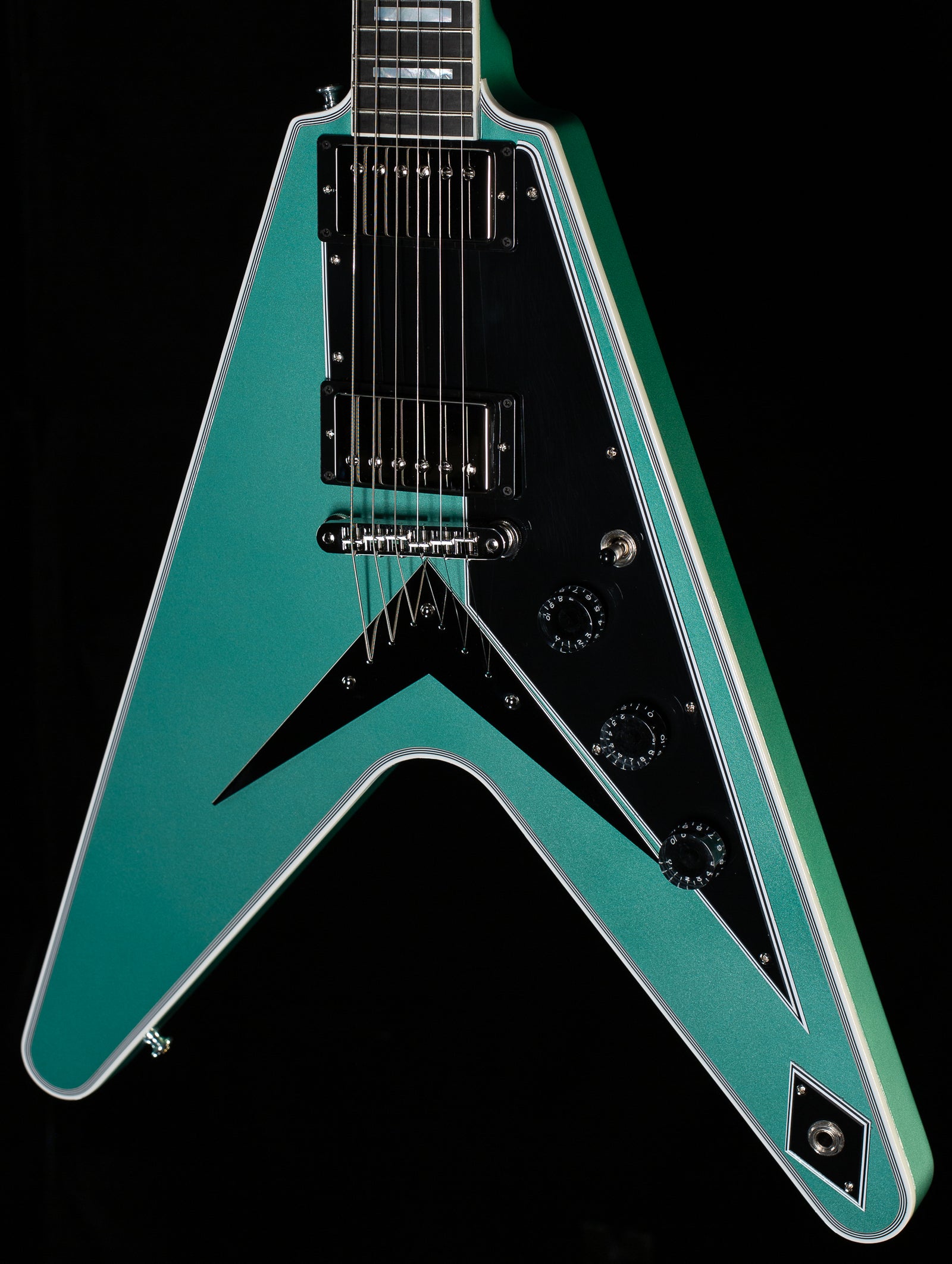 Gibson Custom Shop Willcutt Exclusive Flying V Custom Inverness Green Gloss