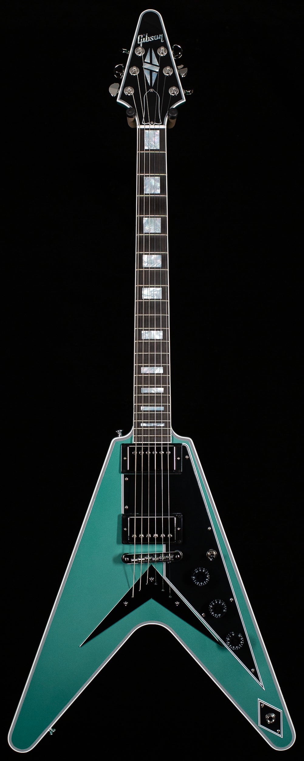 Gibson Custom Shop Willcutt Exclusive Flying V Custom Inverness Green Gloss (361)