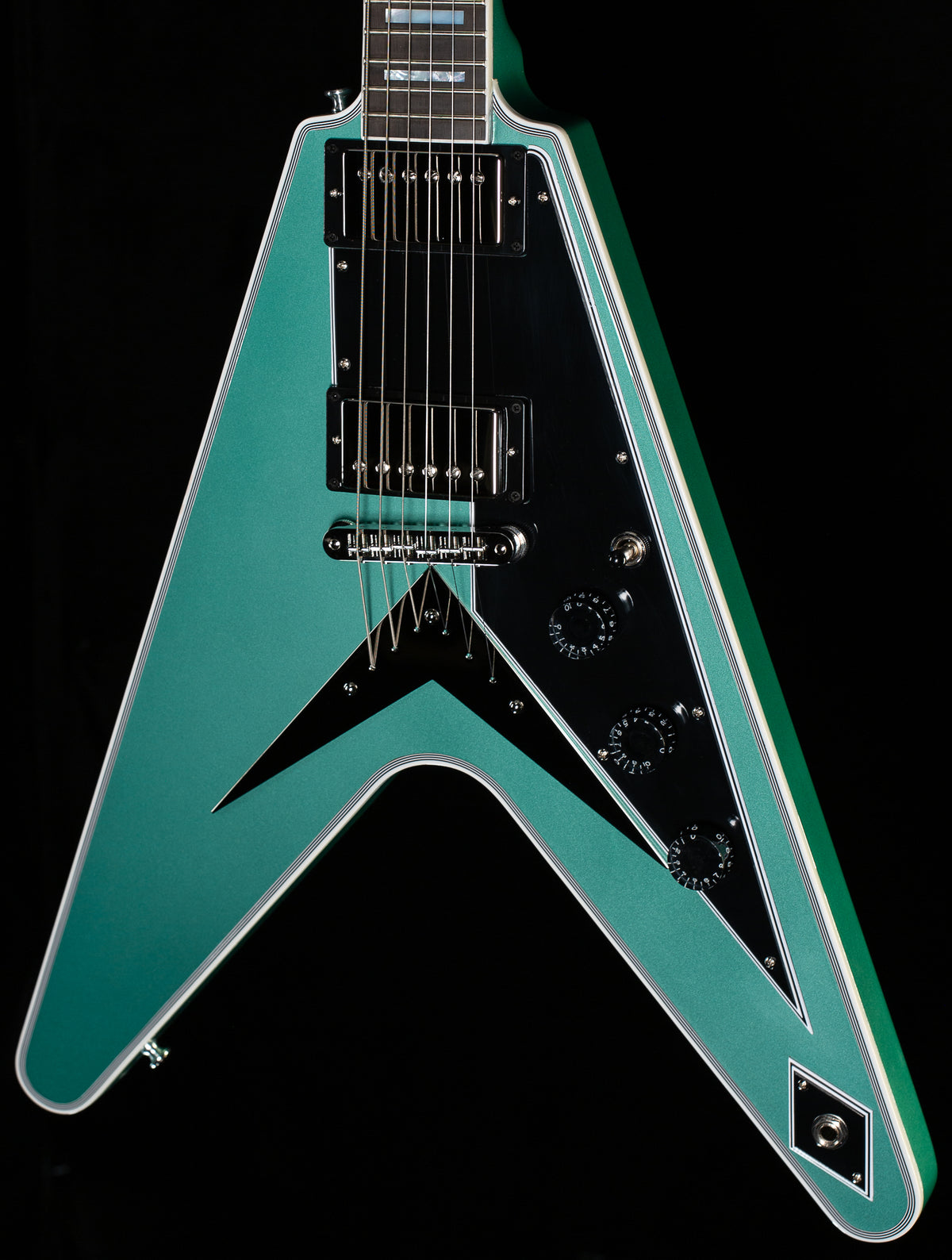 Gibson Custom Shop Willcutt Exclusive Flying V Custom Inverness Green Gloss (361)