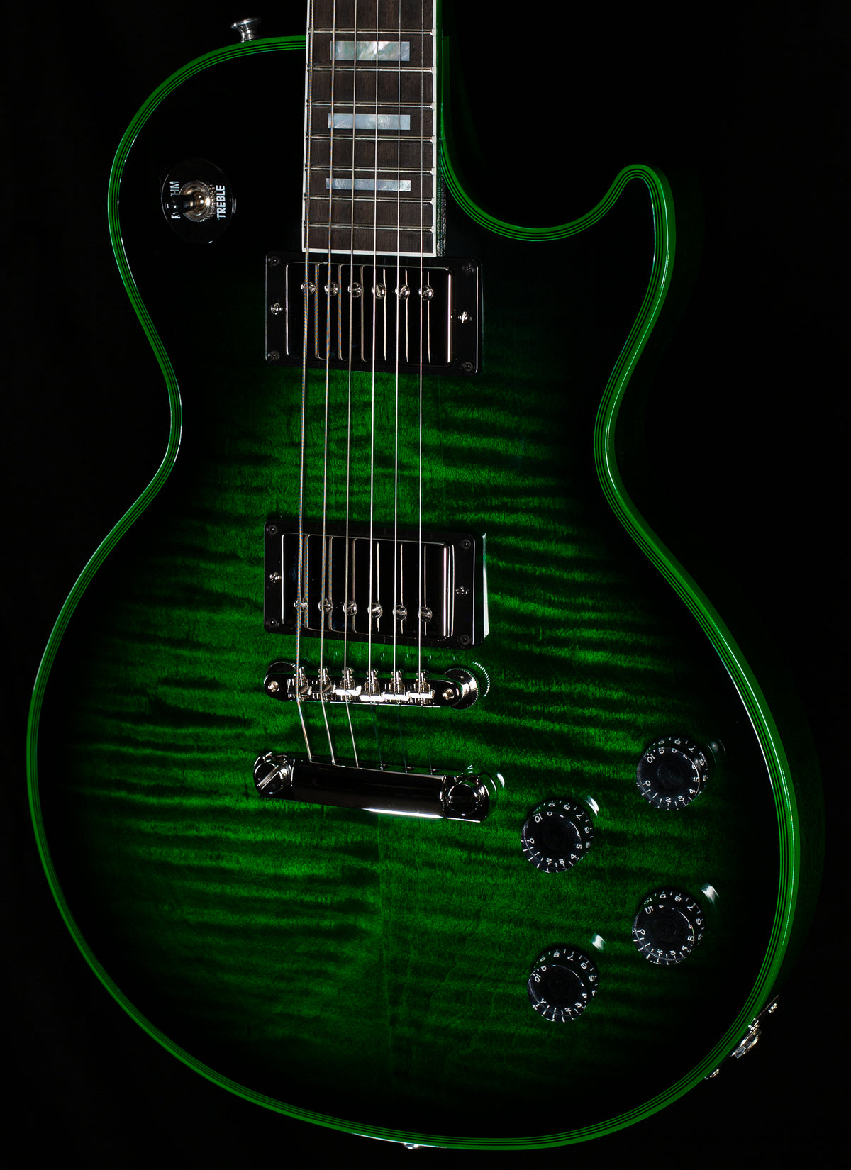 Gibson Custom Shop Les Paul Axcess Custom Figured Green Widow Gloss (458)