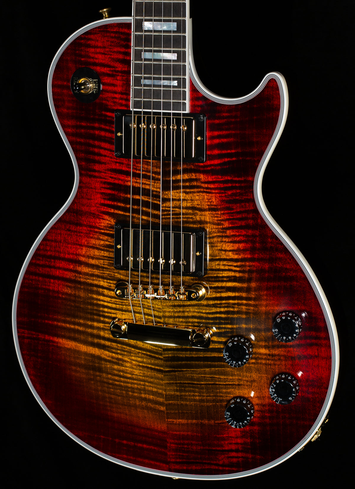 Gibson Custom Shop Les Paul Axcess Custom Figured Top Ebony Fingerboard Bengal Burst (813)