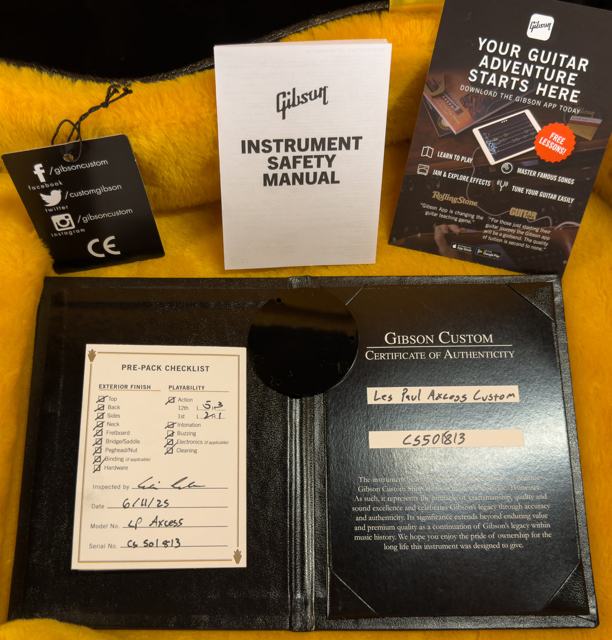 Gibson Custom Shop Les Paul Axcess Custom Figured Top Ebony Fingerboard Bengal Burst (813)