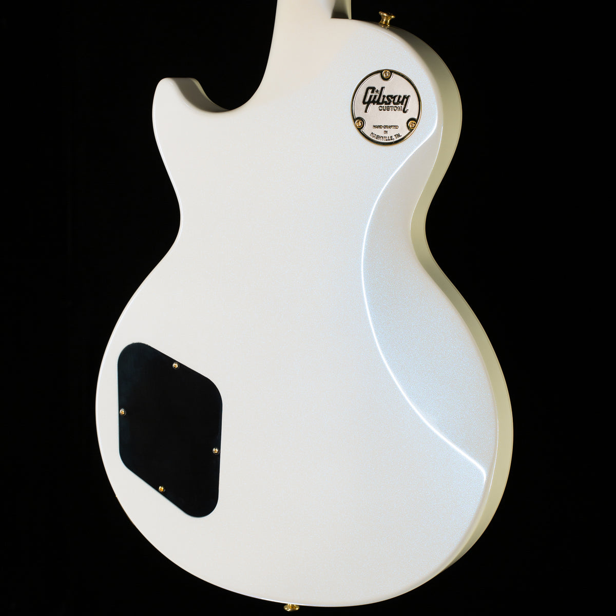 Gibson Custom Shop Les Paul Axcess Custom Metallic White Sparkle /Sapphire Blue Headplate (570)