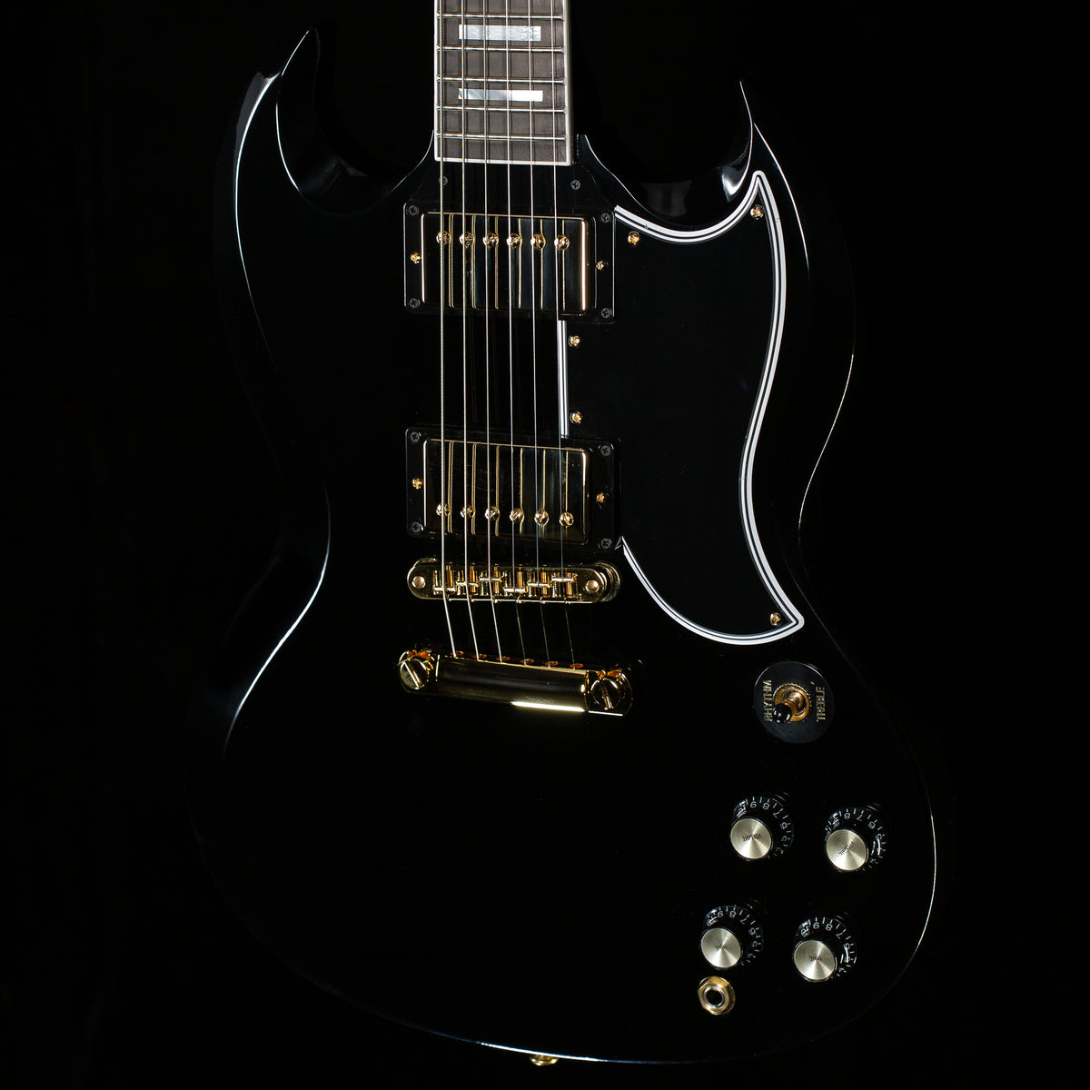 Gibson Custom Shop SG Custom 2-Pickup Ebony Fingerboard Gloss Ebony (509)