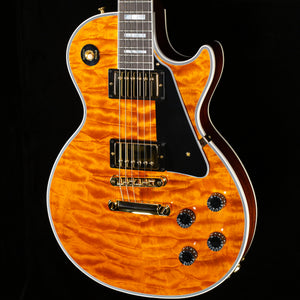 Gibson Custom Shop Willcutt Cavern Collection Les Paul Custom Quilt Transparent Amber Chambered (561)