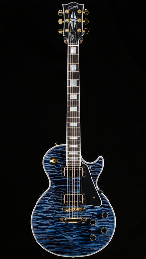 Gibson Custom Shop Willcutt Cavern Collection Les Paul Custom Quilt Transparent Blue Chambered (624)