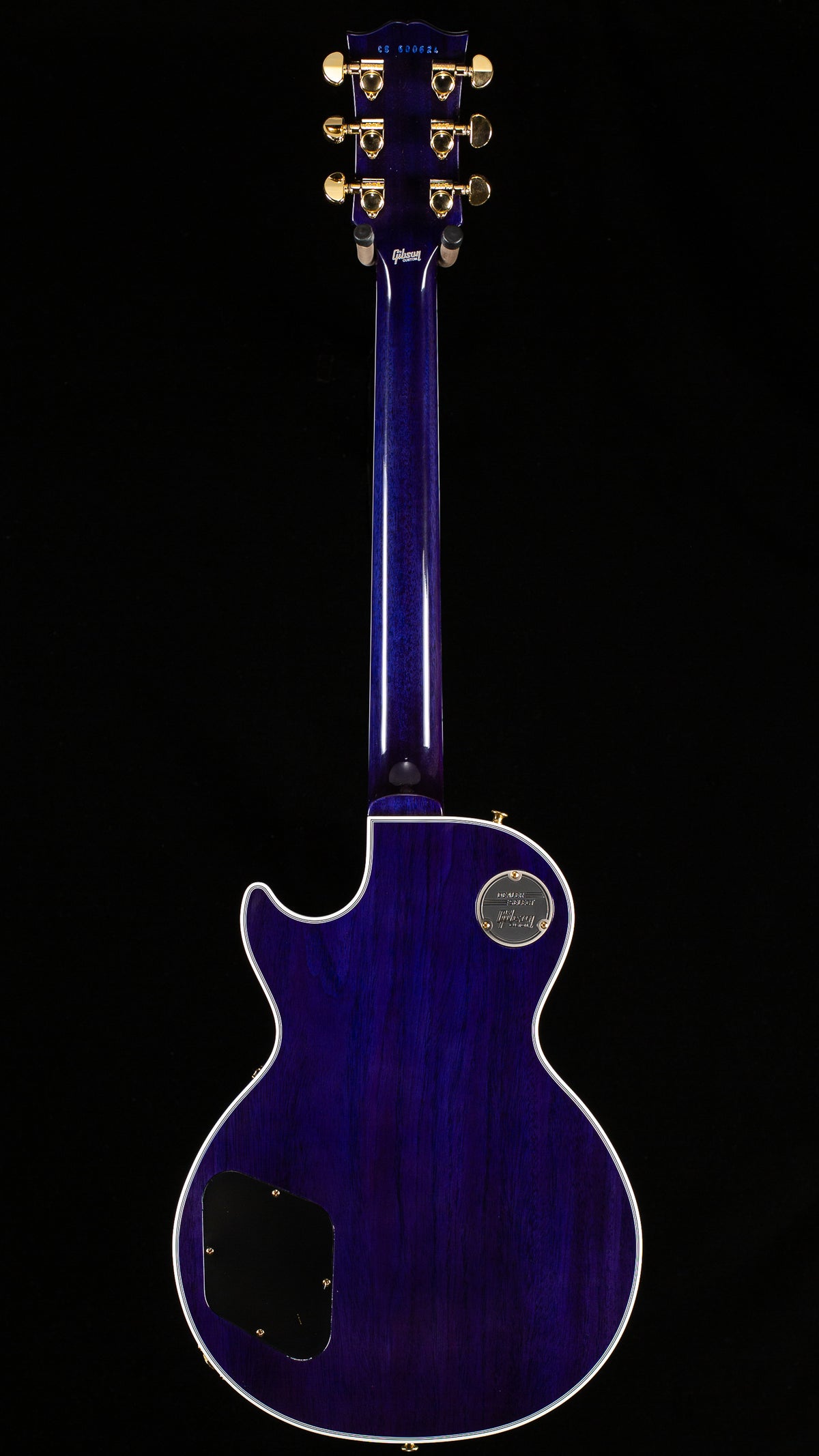 Gibson Custom Shop Willcutt Cavern Collection Les Paul Custom Quilt Transparent Blue Chambered (624)