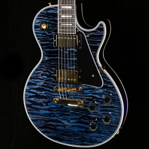 Gibson Custom Shop Willcutt Cavern Collection Les Paul Custom Quilt Transparent Blue Chambered (624)