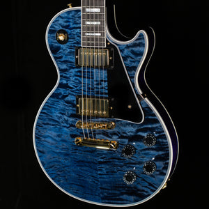 Gibson Custom Shop Willcutt Cavern Collection Les Paul Custom Quilt Transparent Blue Chambered (644)