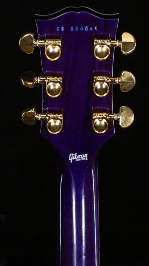 Gibson Custom Shop Willcutt Cavern Collection Les Paul Custom Quilt Transparent Blue Chambered (644)