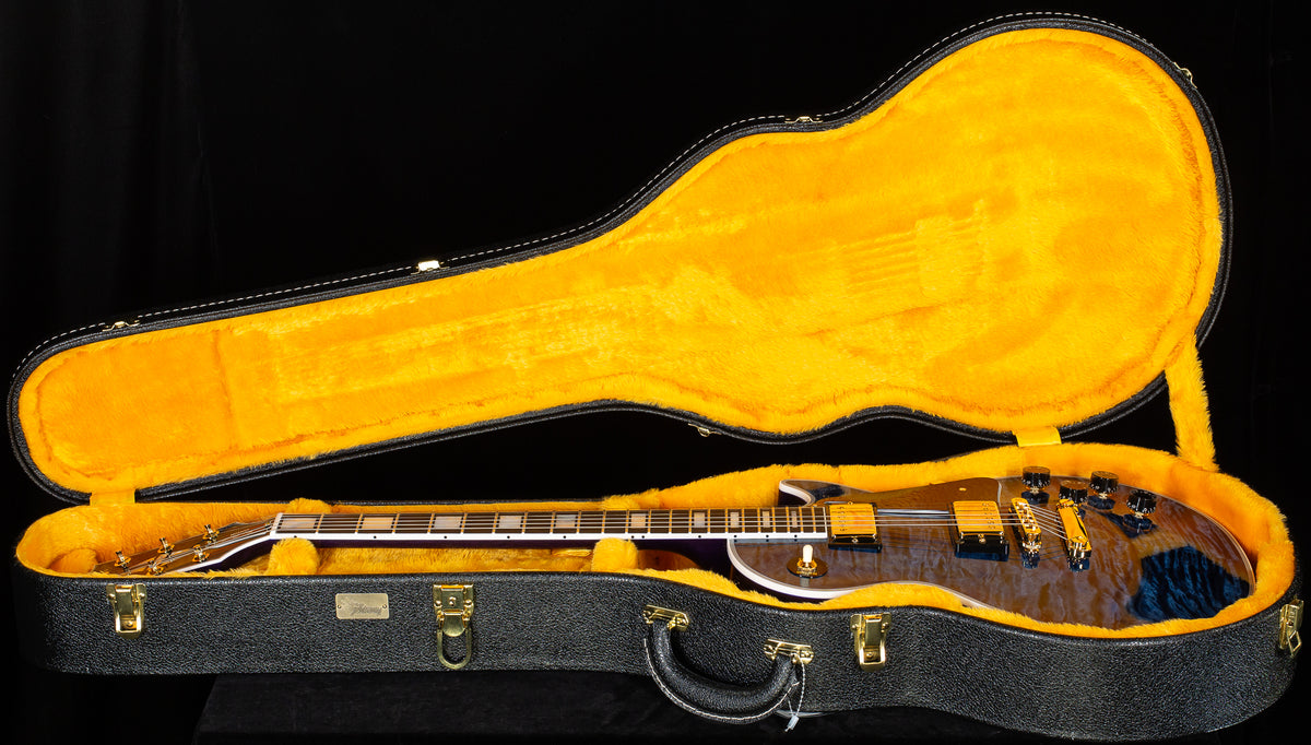 Gibson Custom Shop Willcutt Cavern Collection Les Paul Custom Quilt Transparent Blue Chambered (644)