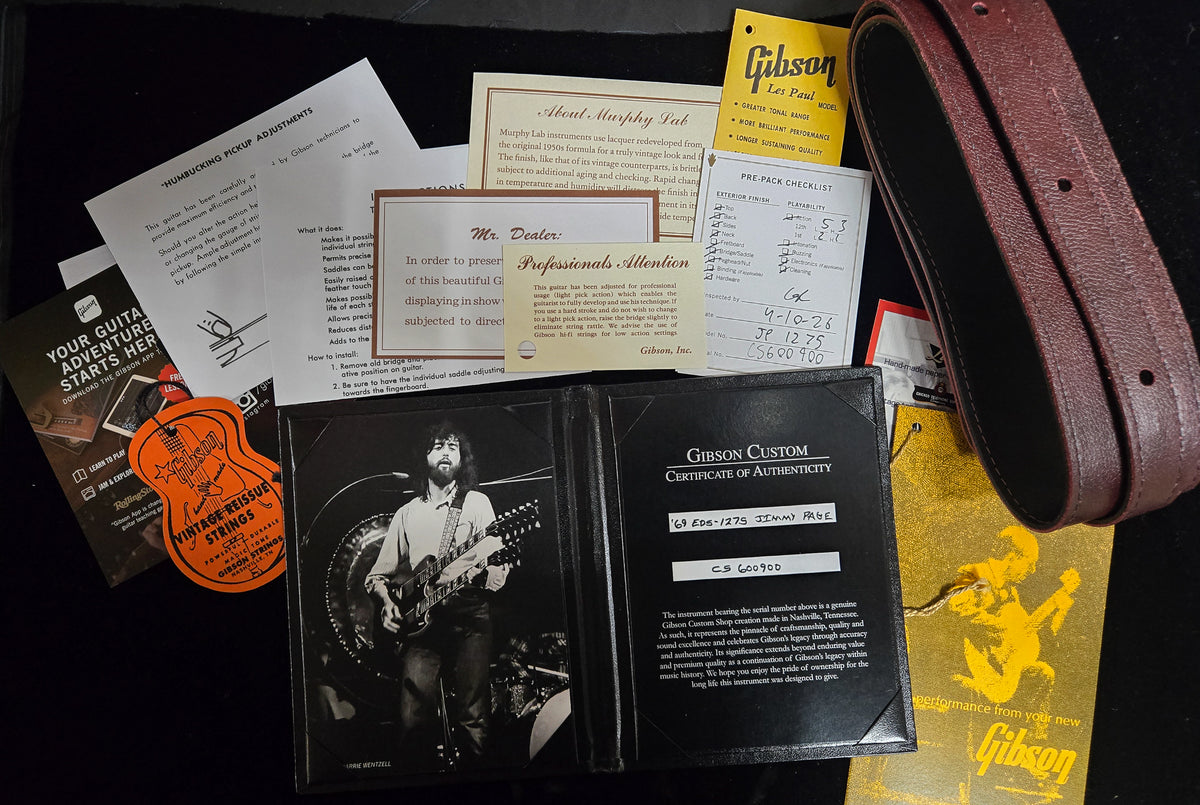 Gibson 1969 EDS-1275 Jimmy Page Doubleneck Collectors Edition Cherry VOS (900)