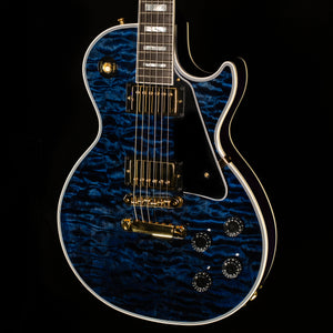 Gibson Custom Shop Willcutt Cavern Collection Les Paul Custom Quilt Transparent Blue Chambered (317)