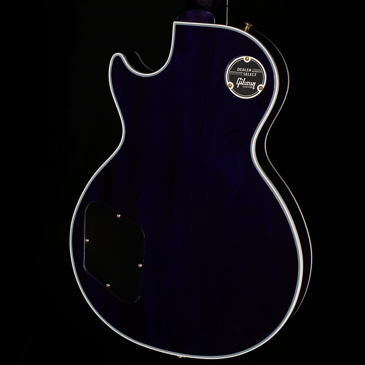 Gibson Custom Shop Willcutt Cavern Collection Les Paul Custom Quilt Transparent Blue Chambered (317)