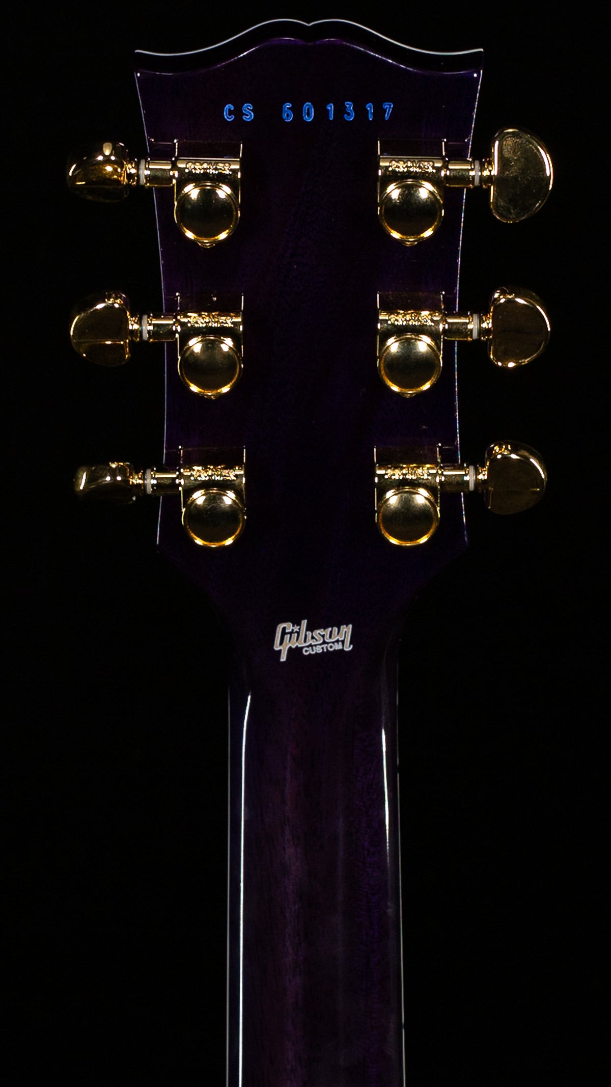 Gibson Custom Shop Willcutt Cavern Collection Les Paul Custom Quilt Transparent Blue Chambered (317)