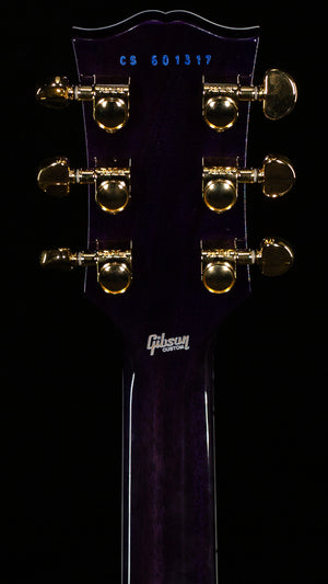 Gibson Custom Shop Willcutt Cavern Collection Les Paul Custom Quilt Transparent Blue Chambered (317)