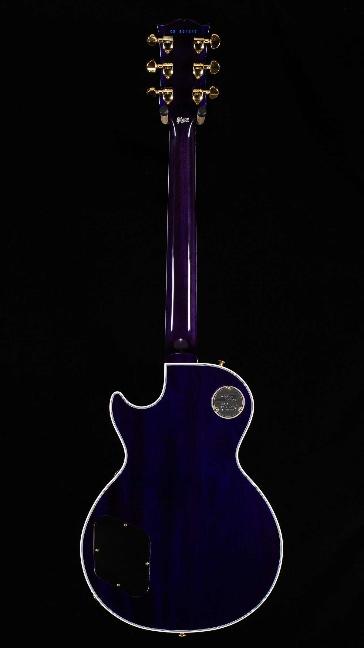 Gibson Custom Shop Willcutt Cavern Collection Les Paul Custom Quilt Transparent Blue Chambered (317)
