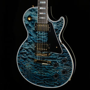 Gibson Custom Shop Willcutt Cavern Collection Les Paul Custom Quilt Transparent Blue Chambered (456)