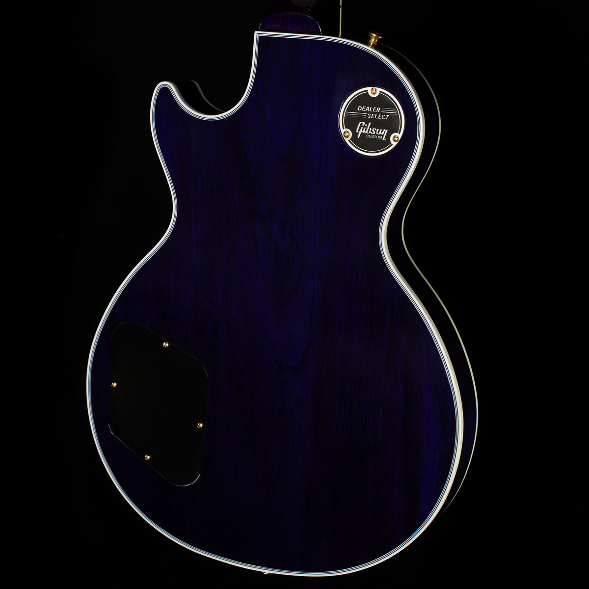 Gibson Custom Shop Willcutt Cavern Collection Les Paul Custom Quilt Transparent Blue Chambered (456)