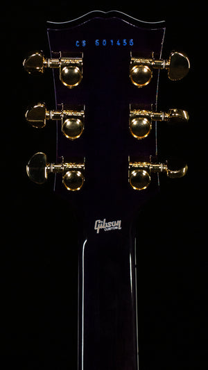 Gibson Custom Shop Willcutt Cavern Collection Les Paul Custom Quilt Transparent Blue Chambered (456)