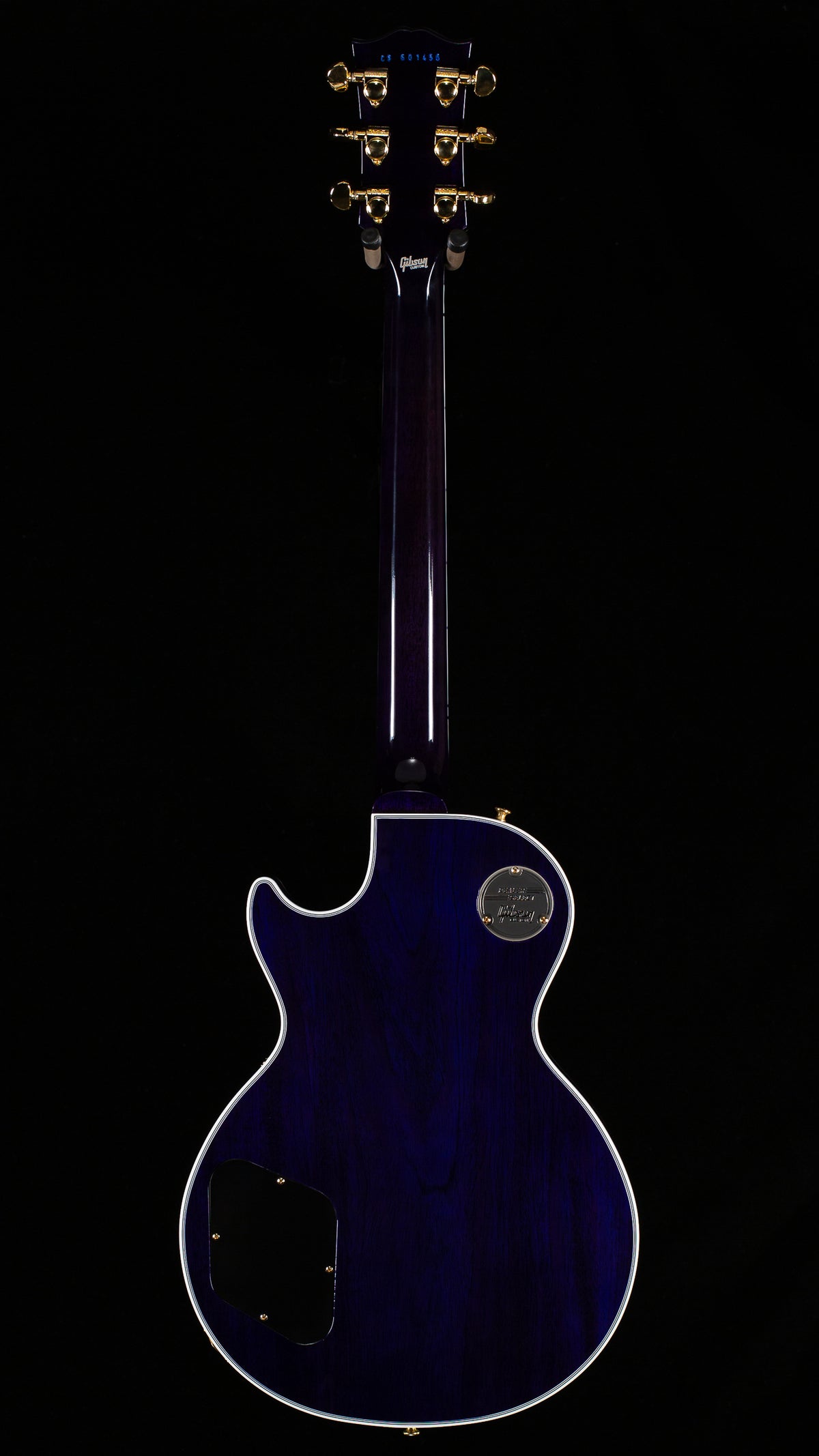 Gibson Custom Shop Willcutt Cavern Collection Les Paul Custom Quilt Transparent Blue Chambered (456)