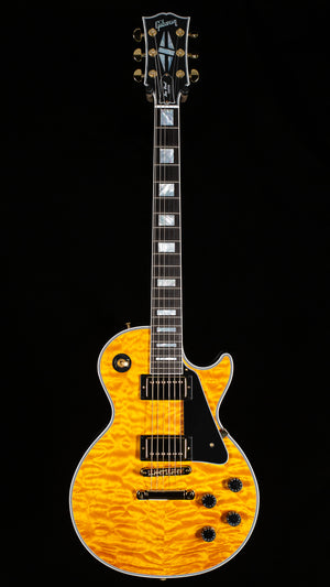 Gibson Custom Shop Willcutt Cavern Collection Les Paul Custom Quilt Transparent Amber Chambered (470)