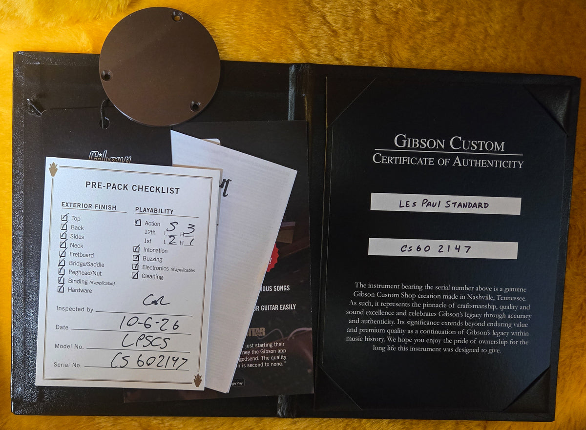 Gibson Custom Shop Les Paul Standard Translucent Amber Gloss (147)