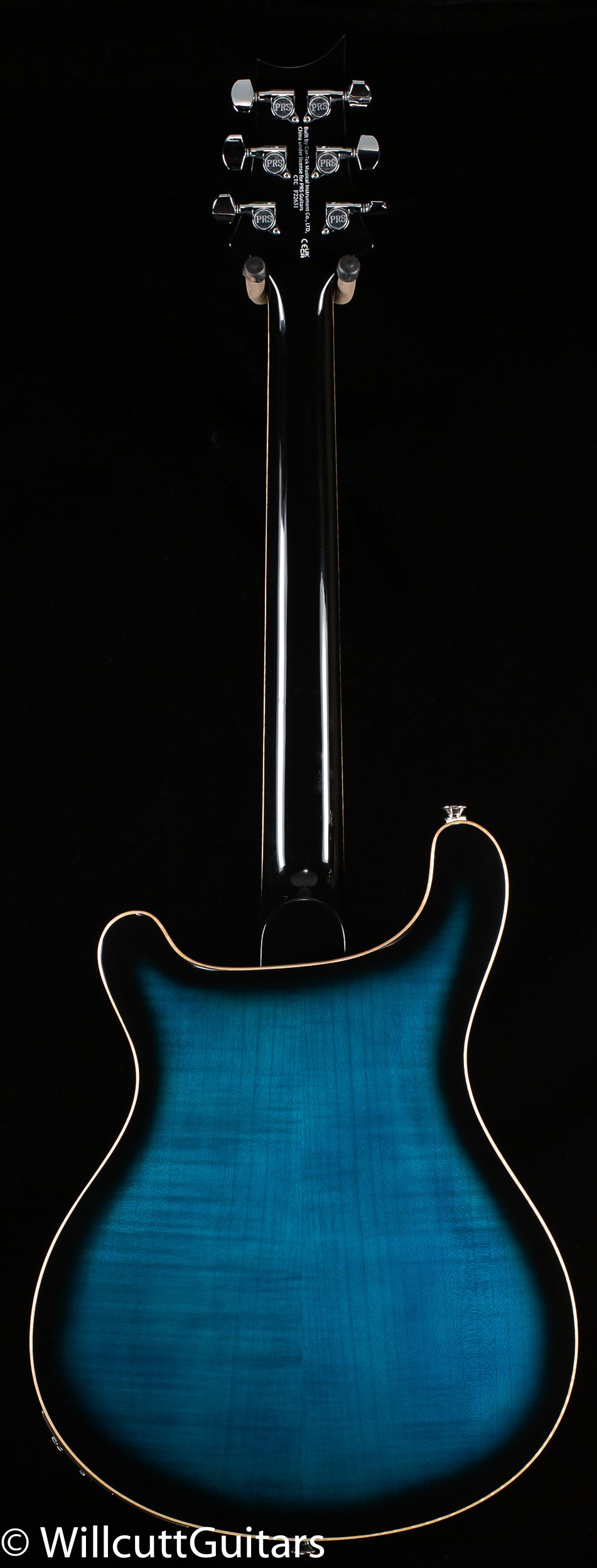 PRS SE Hollowbody II Piezo Peacock Blue Smokeburst (631)