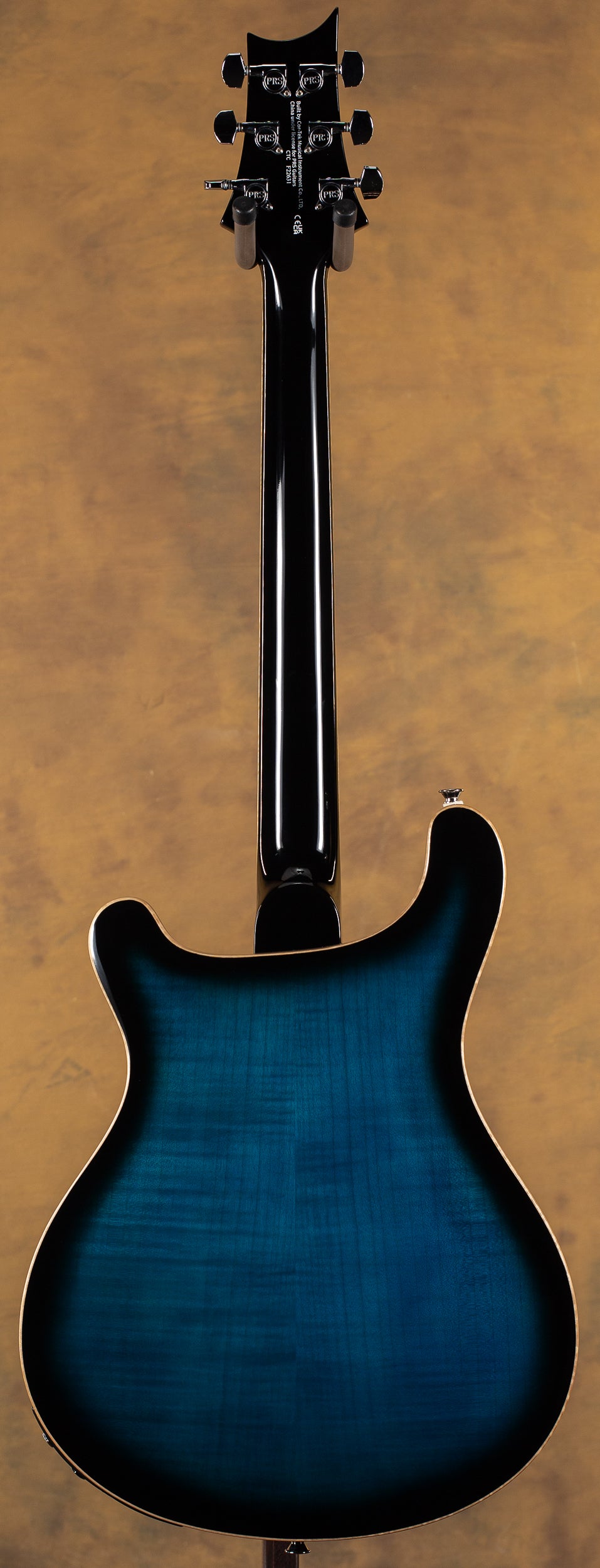 2023 PRS SE Hollowbody II Piezo Peacock Blue Smokeburst