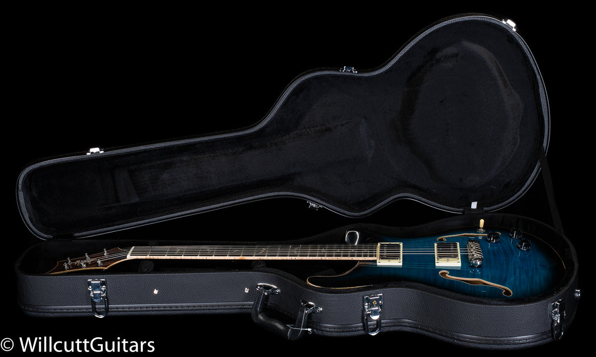 PRS SE Hollowbody II Piezo Peacock Blue Smokeburst (631)