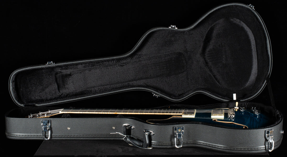 2023 PRS SE Hollowbody II Piezo Peacock Blue Smokeburst