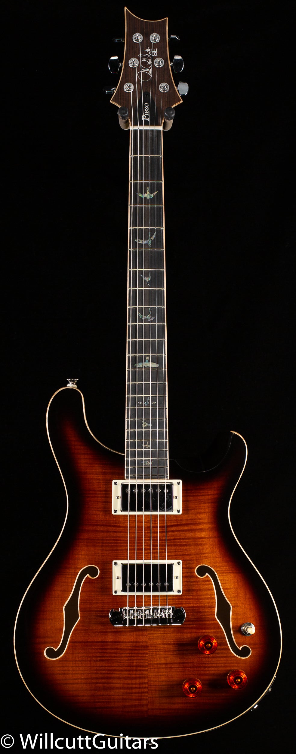 PRS SE Hollowbody II Piezo Maple Top/Back Black Gold (609)