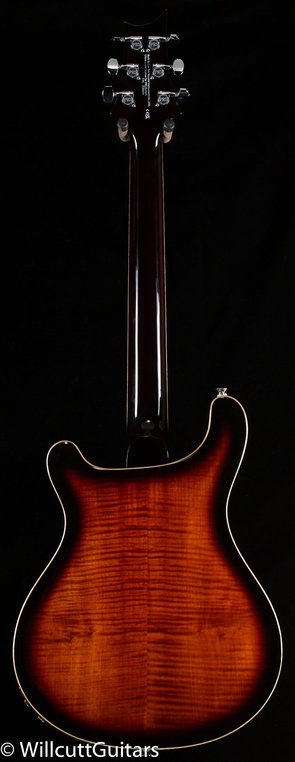 PRS SE Hollowbody II Piezo Maple Top/Back Black Gold (609)
