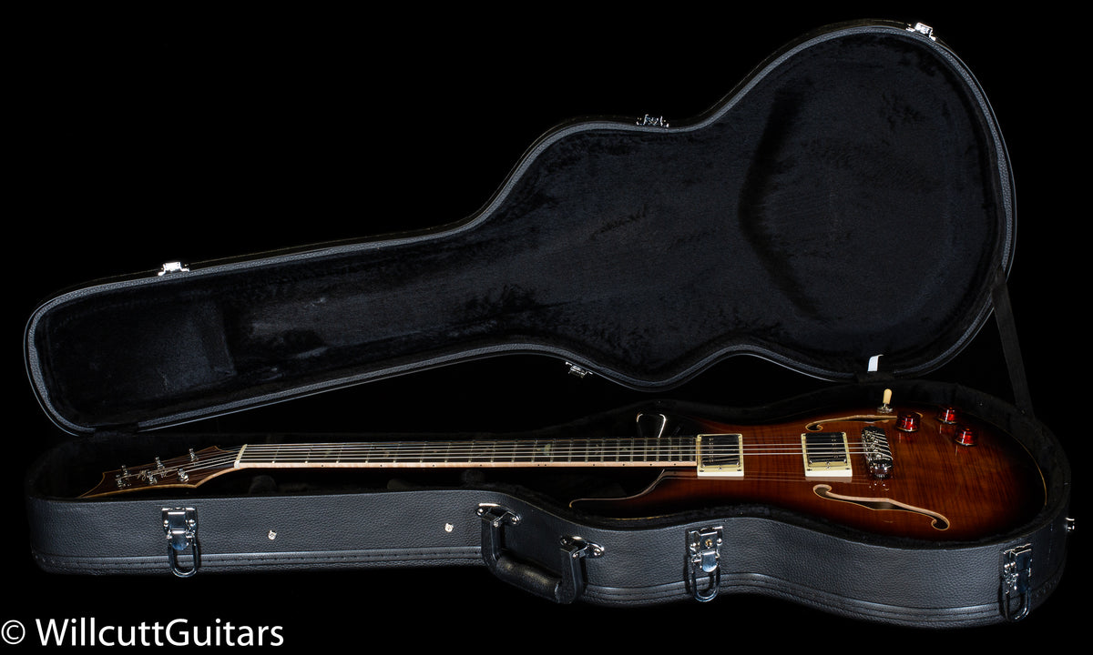 PRS SE Hollowbody II Piezo Maple Top/Back Black Gold (609)