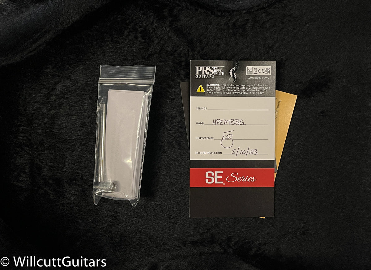 PRS SE Hollowbody II Piezo Maple Top/Back Black Gold (609)
